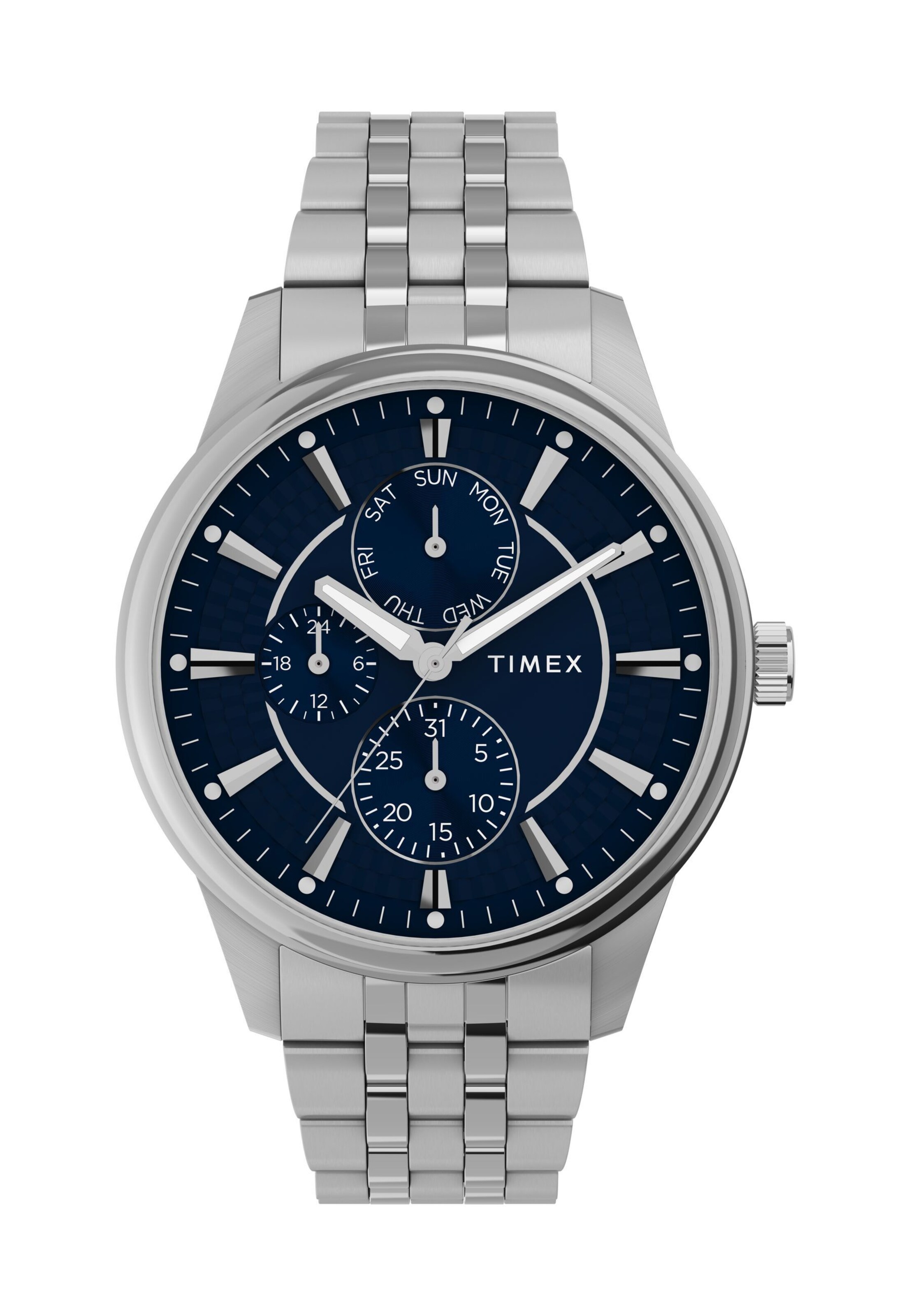 TIMEX Analogt ur 'Chicago' i sølv: forside