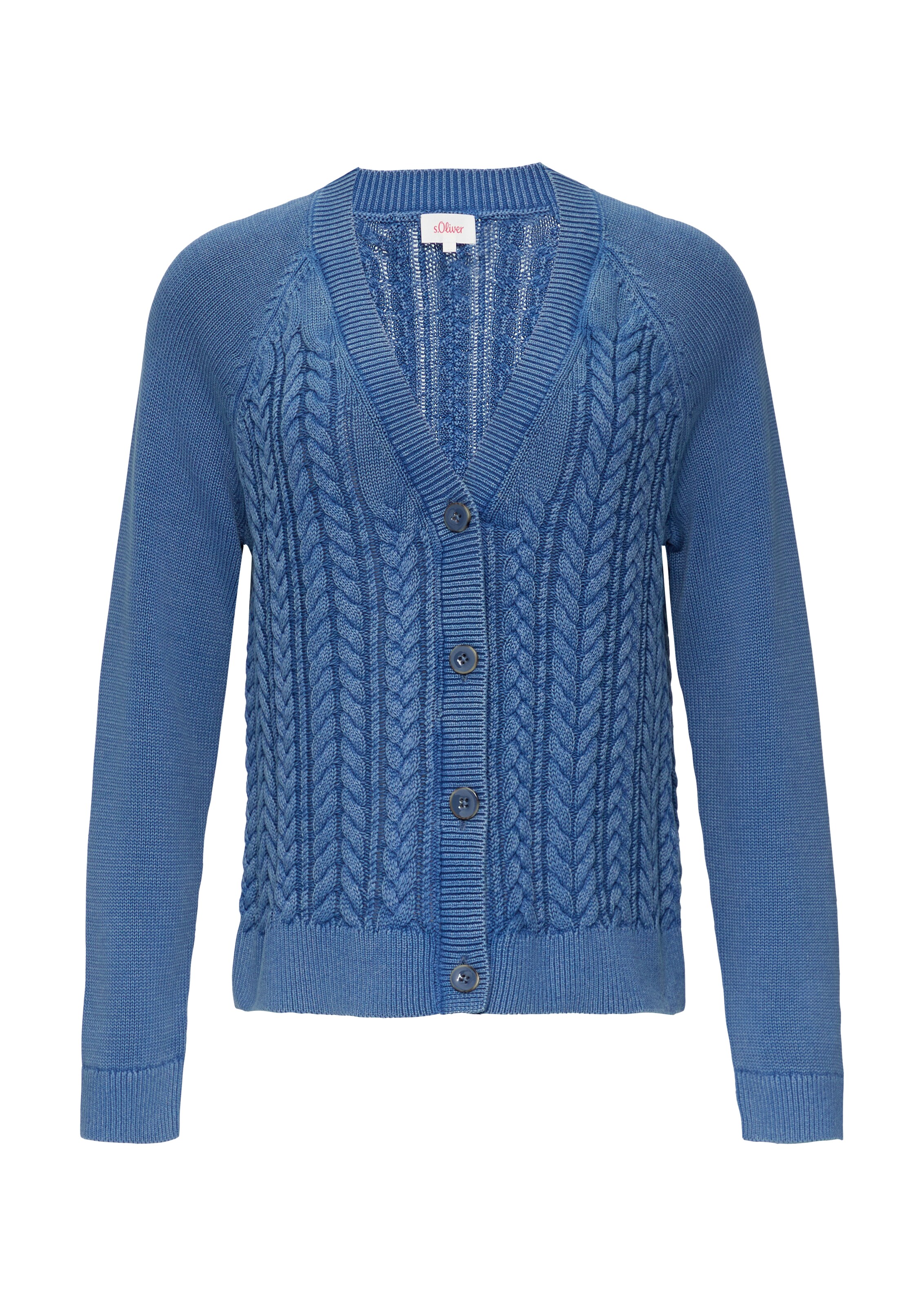 s.Oliver Strickjacke in Blau: Vorderseite