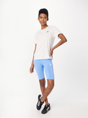 ADIDAS SPORTSWEAR - Skinny Calças de desporto 'Seamless' em azul