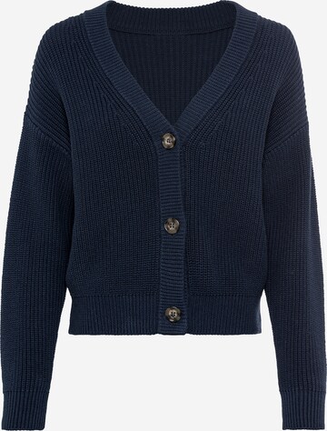 LASCANA Knit cardigan in Blue: front