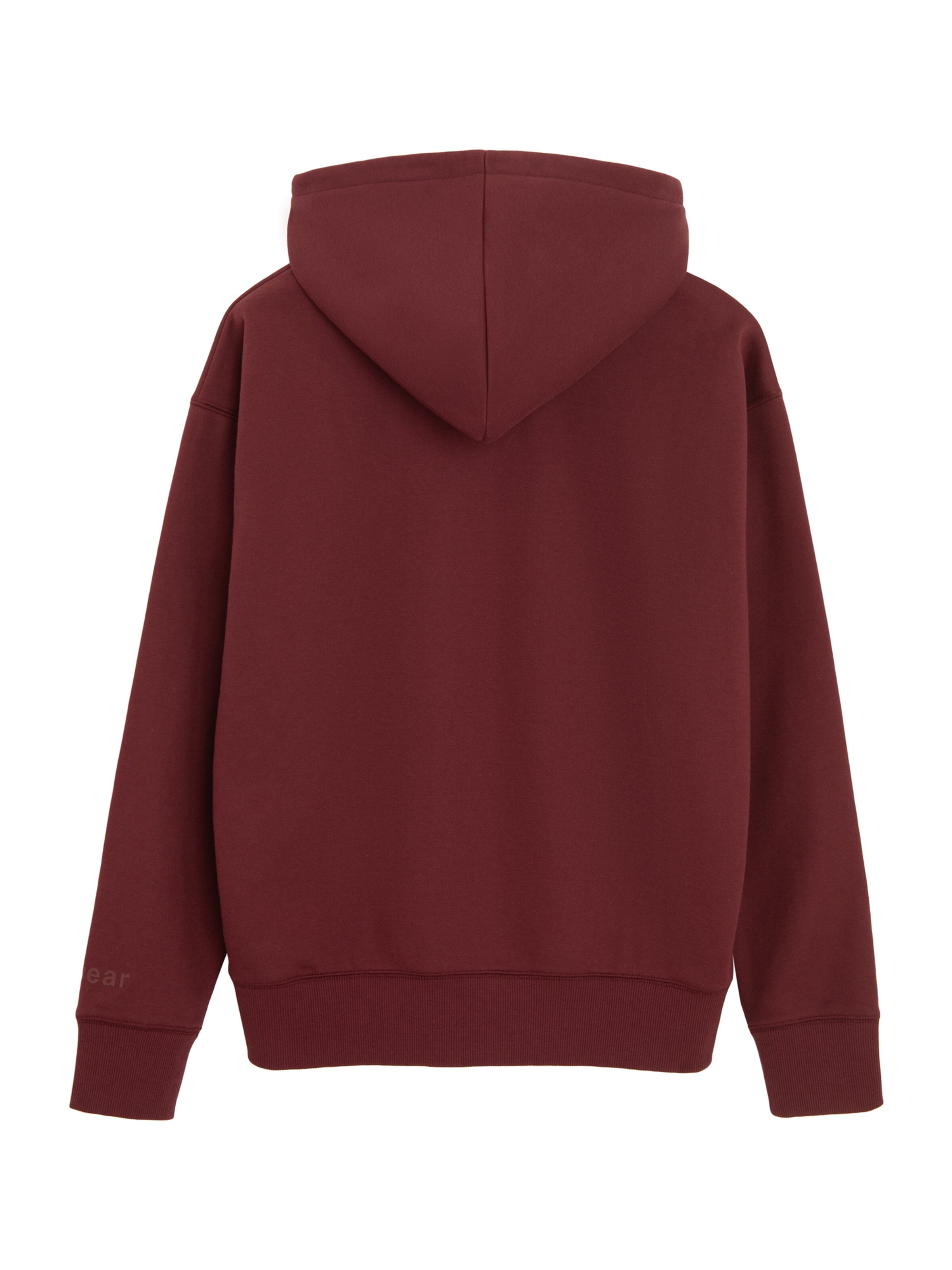 NoWear - Casaco em moletão em vermelho: atrás