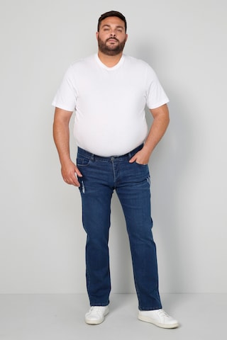 Men Plus Regular Jeans in Blauw