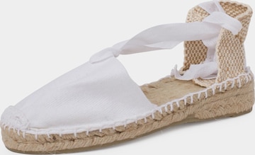Sandales Pisamonas en blanc : devant