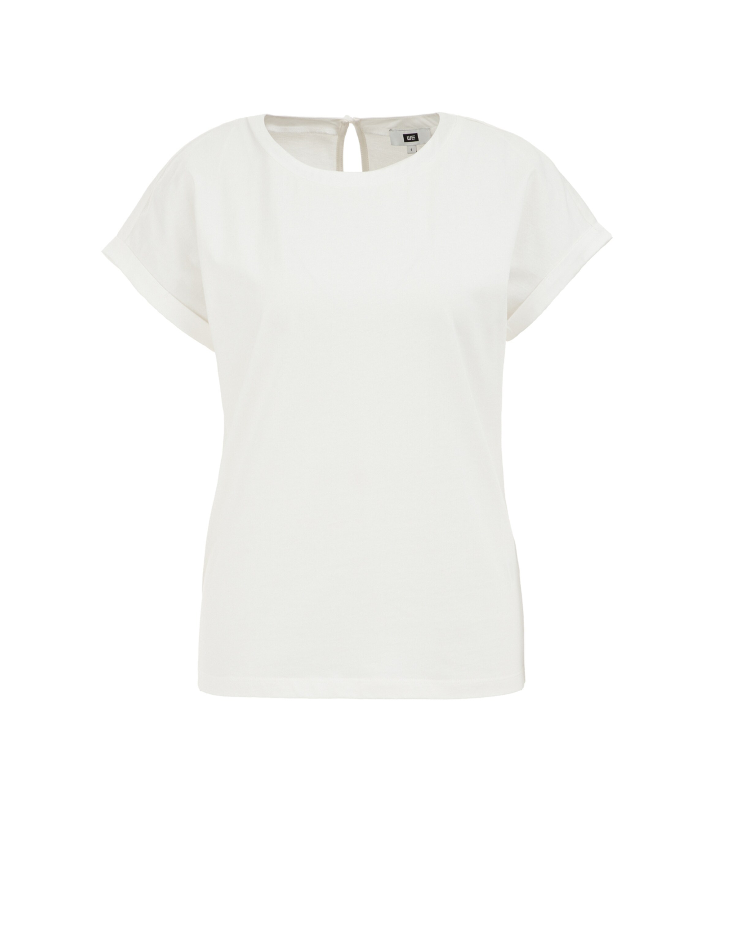 T-shirt WE Fashion en blanc : devant
