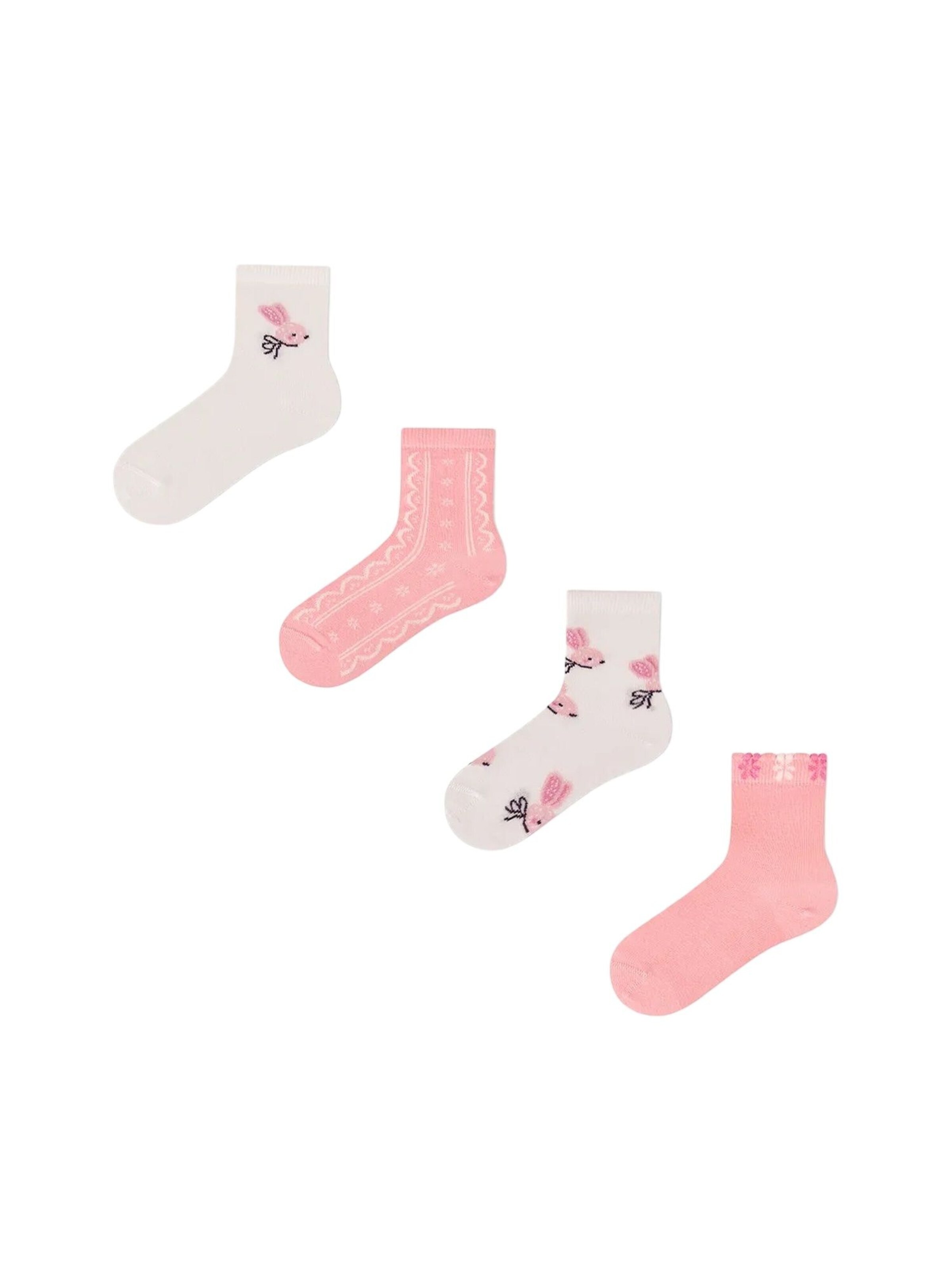 Penti Socken 'PENTI Mädchen Carrot Chase Socken mit Hasenmuster, 2er-Pack'‌‌‌‌‌ in Mischfarben: Vorderseite