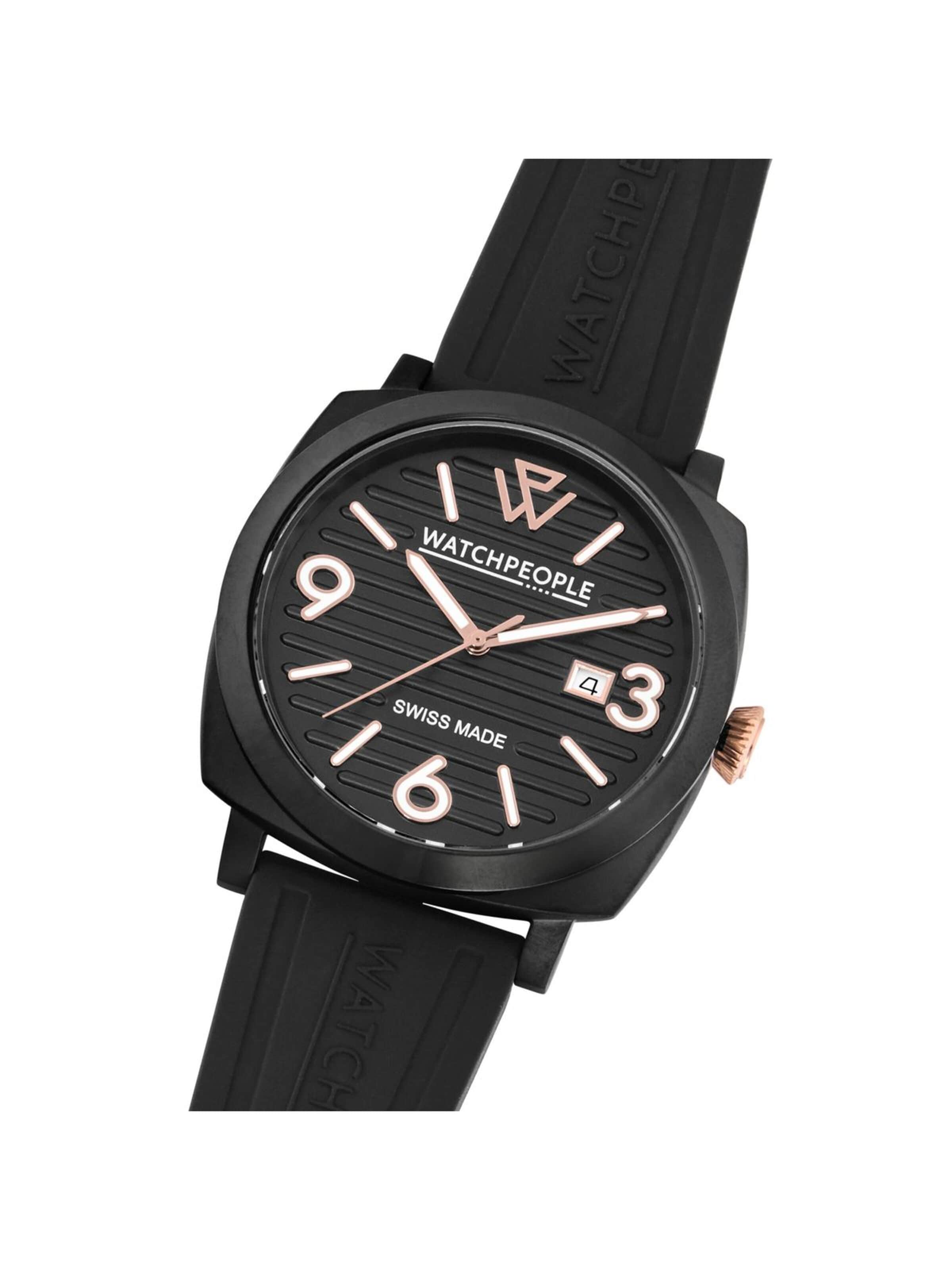 Watchpeople Analoog horloge in Zwart