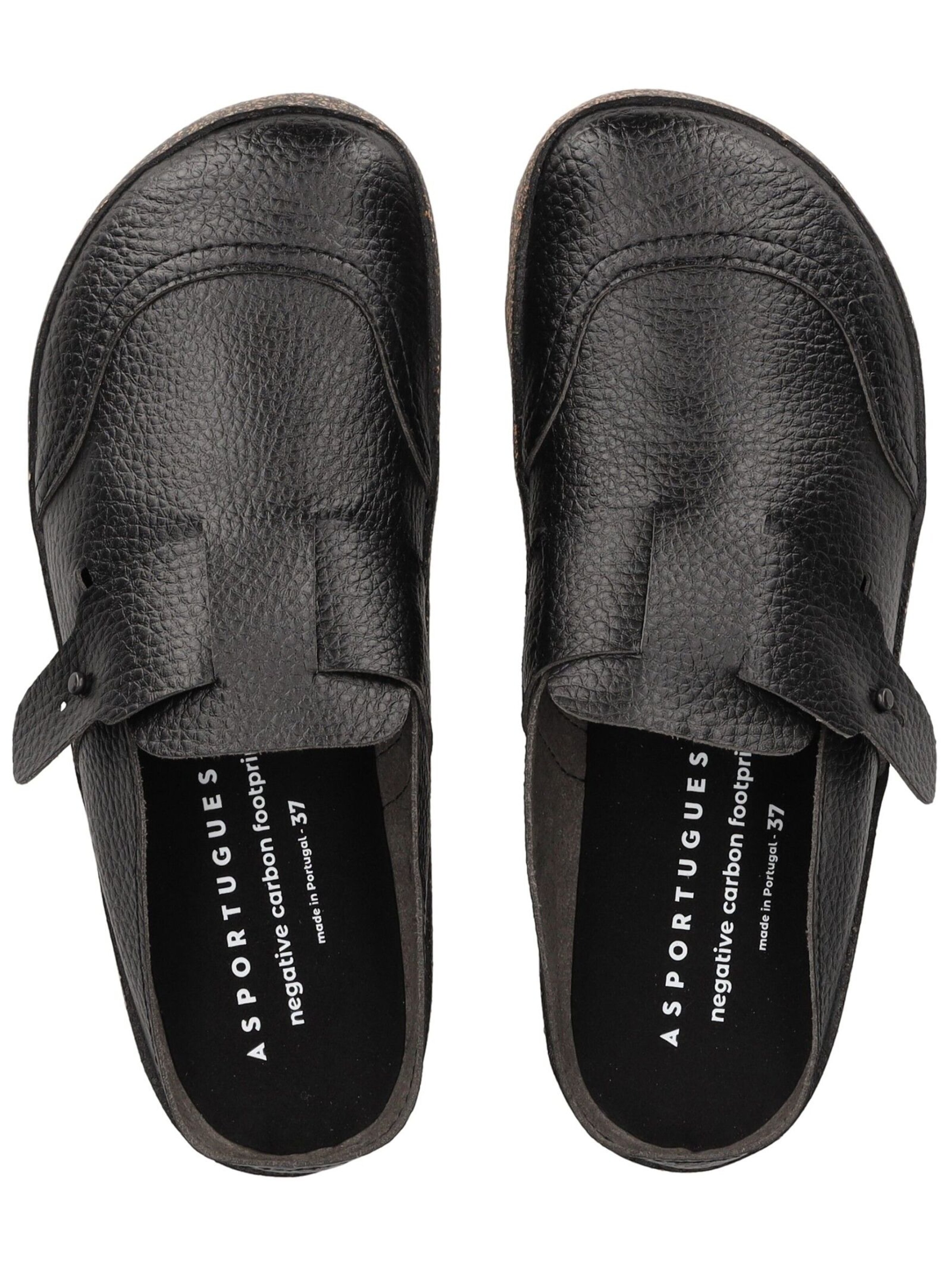 Asportuguesas Mules in Black