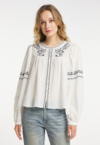 DreiMaster Vintage Blouse in White: front