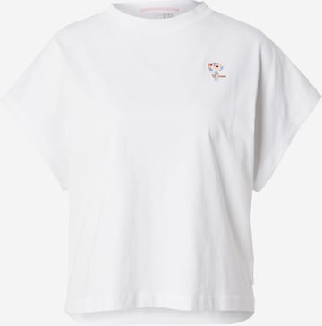 T-shirt QS en blanc : devant