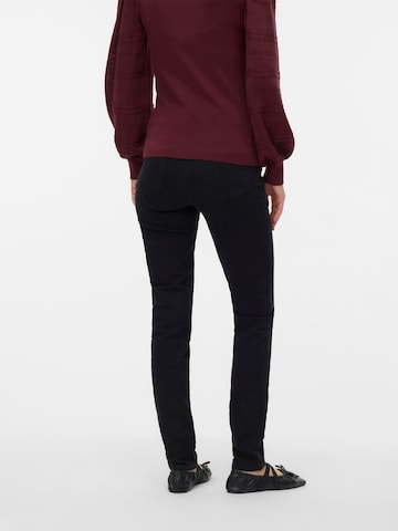 MAMALICIOUS Slimfit Jeans i sort