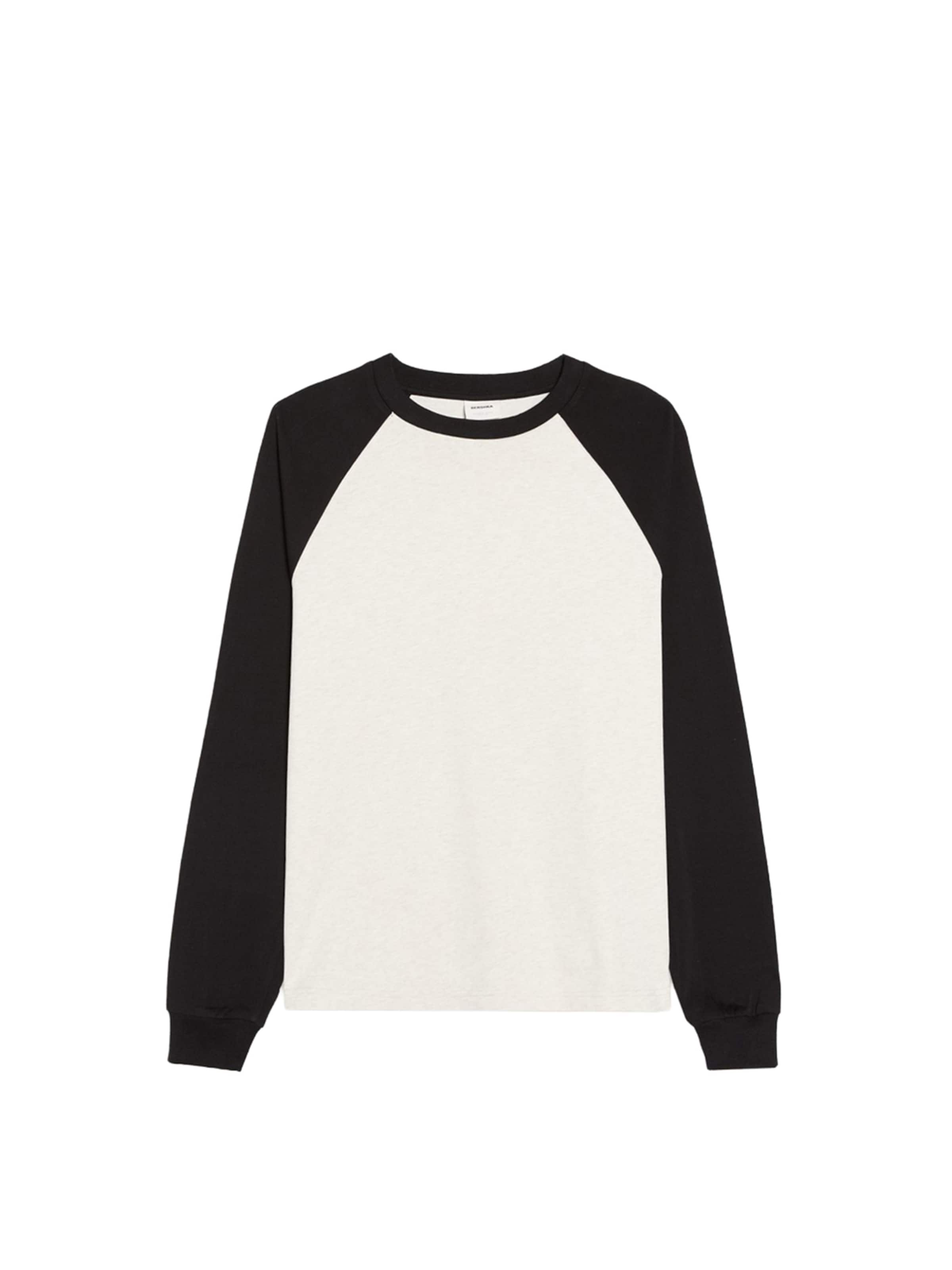 Bershka Bluser & t-shirts i XS i sort / hvid, Produktvisning