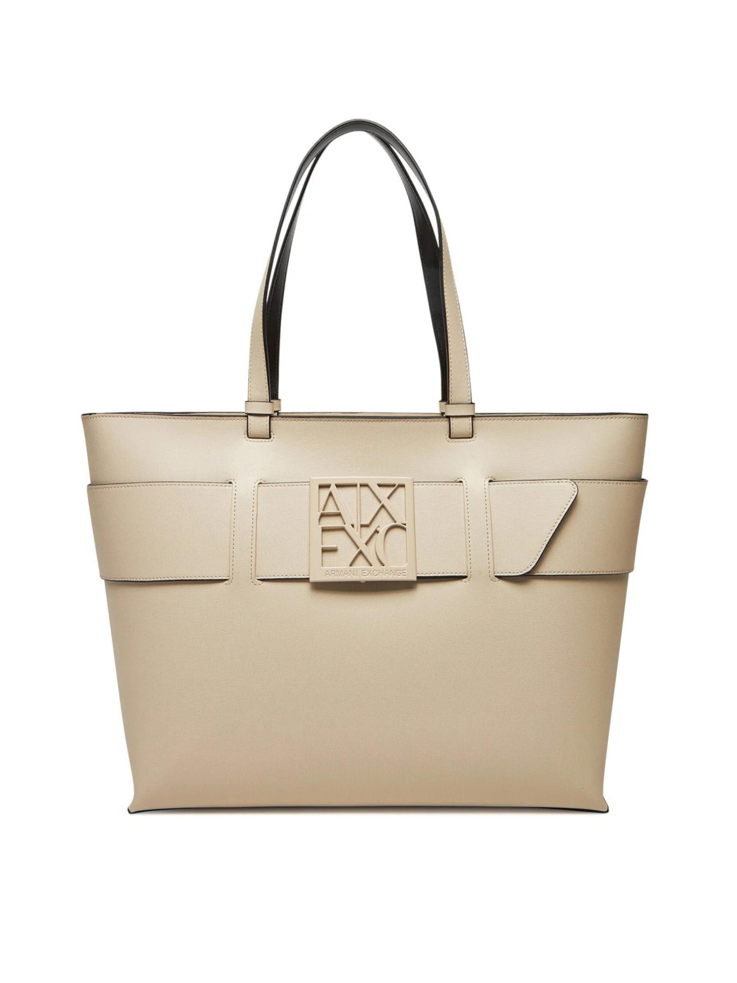 ARMANI EXCHANGE - Shopper en beige: frente
