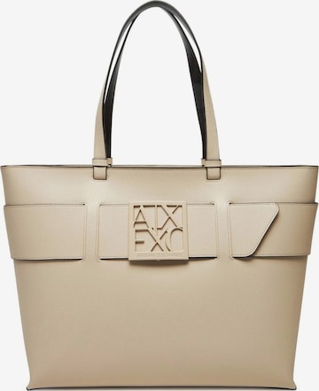 ARMANI EXCHANGE - Shopper en beige: frente