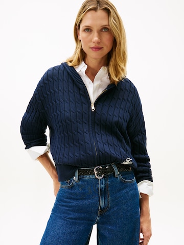 TOMMY HILFIGER Knit Cardigan in Blue: front