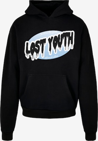 Lost Youth Sweatshirt 'Invest' i sort: forside