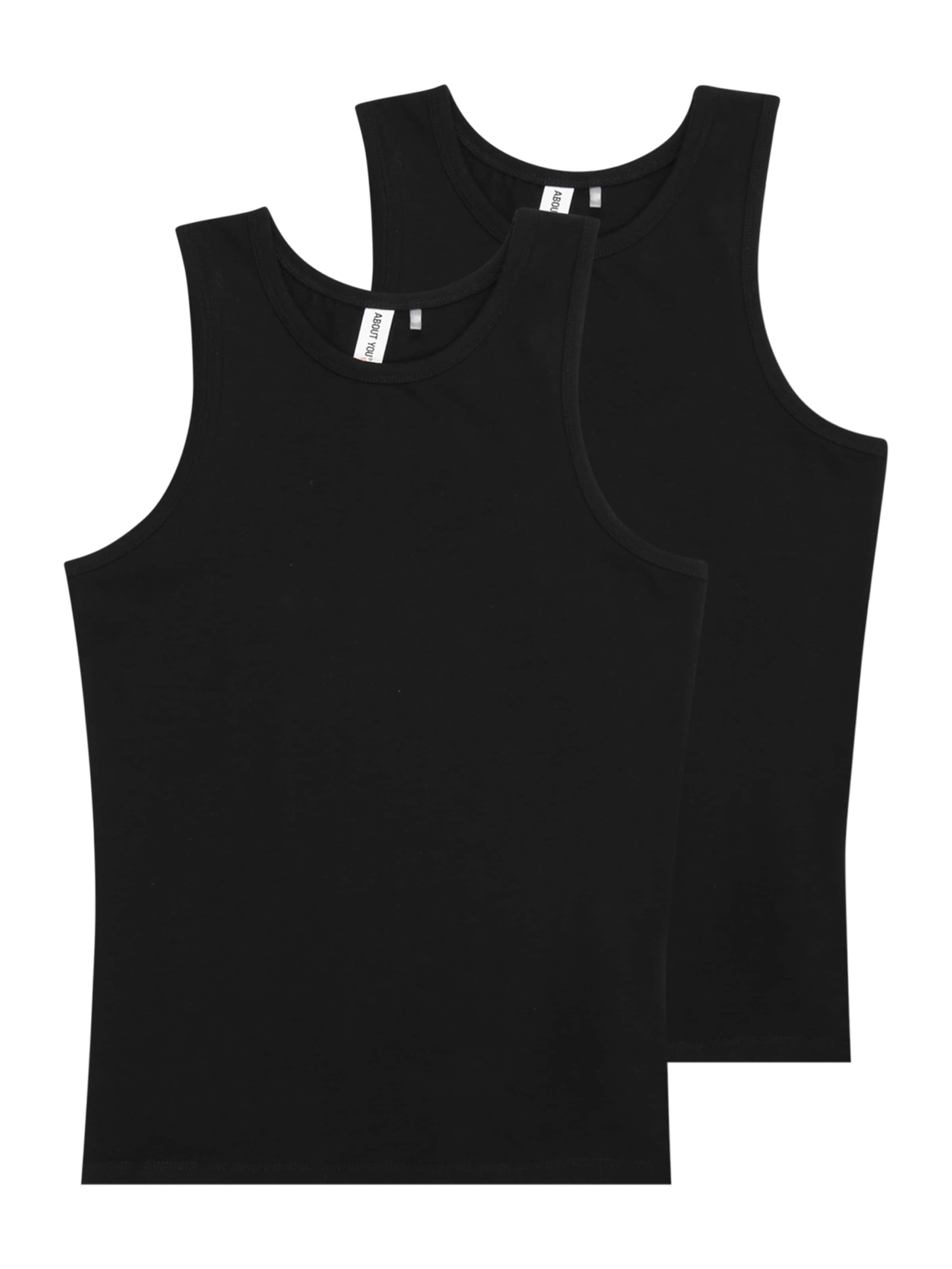 ABOUT YOU - Camiseta térmica 'Miles' en negro: frente