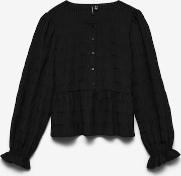 Chemisier 'VMErma' VERO MODA en noir : devant