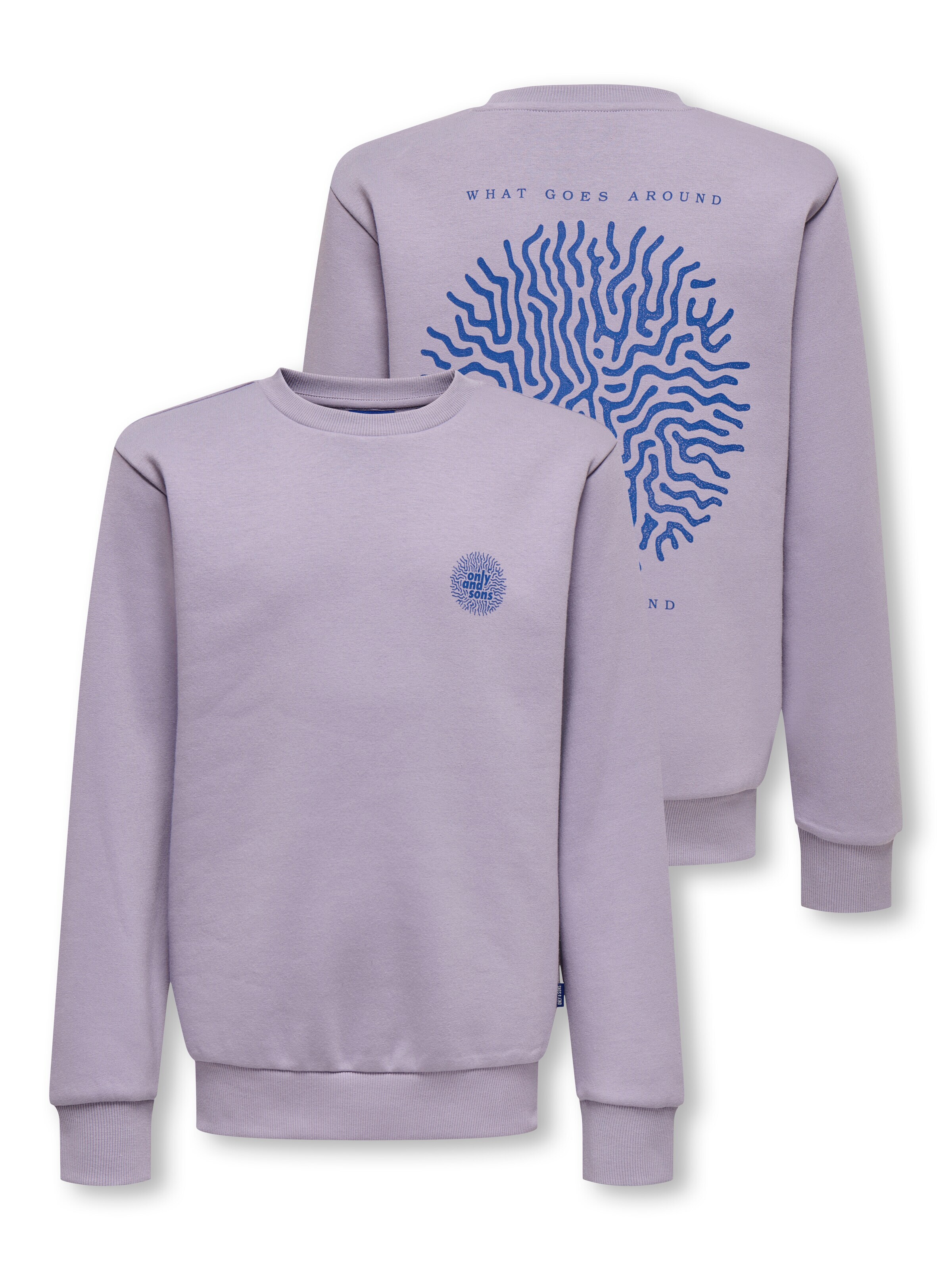 Only & Sons Sweatshirt 'OSJCERES'‌‌‌‌‌‌ in Lila