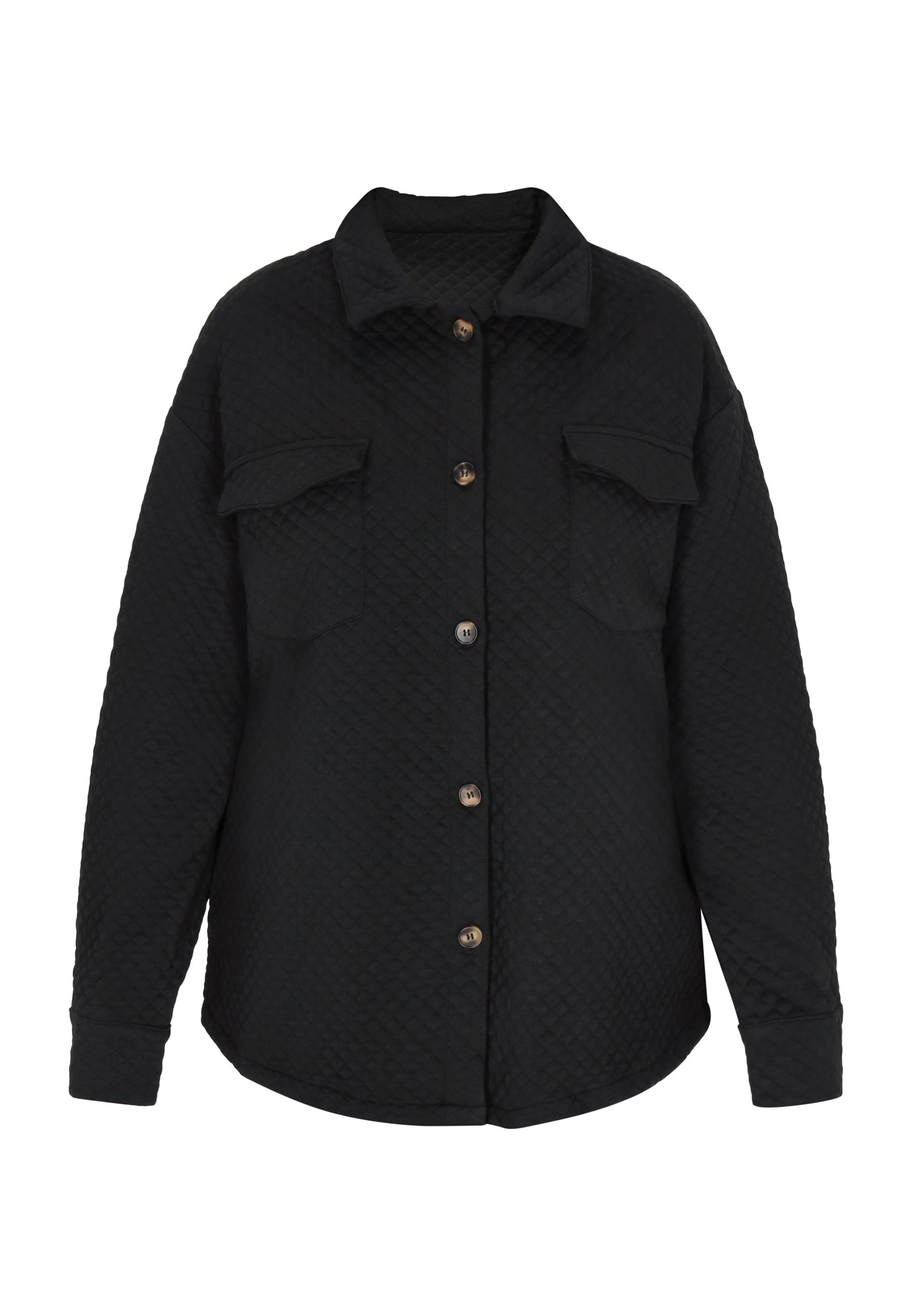 MIMO Tussenjas in Zwart: voorkant