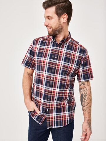 PADDOCKS Regular Fit Hemd in Rot: Vorderseite