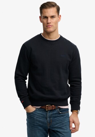 Sweat-shirt 'Essential' Superdry & Co en bleu : devant