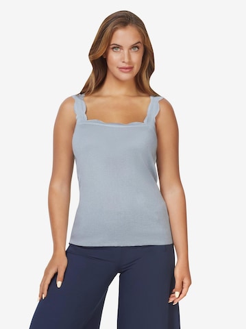 Ashley Brooke by heine Gebreide top in Blauw: voorkant