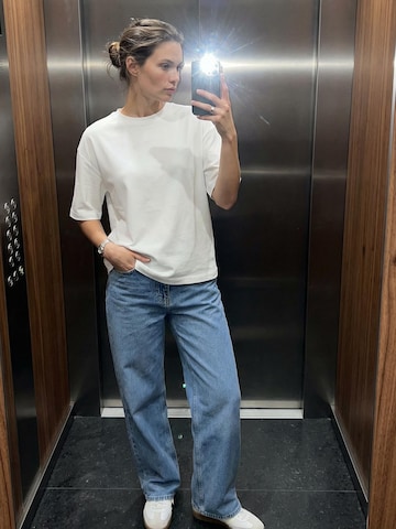 Everly Широки крачоли Дънки в синьо