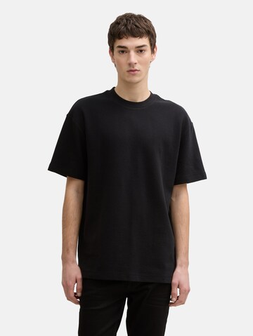 TOM TAILOR DENIM T-Shirt in Schwarz: Vorderseite