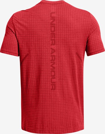 UNDER ARMOUR Performance Shirt 'Grid' in Red