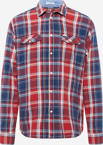 Pepe Jeans Regular fit Button Up Shirt 'FROME' in Blue: front