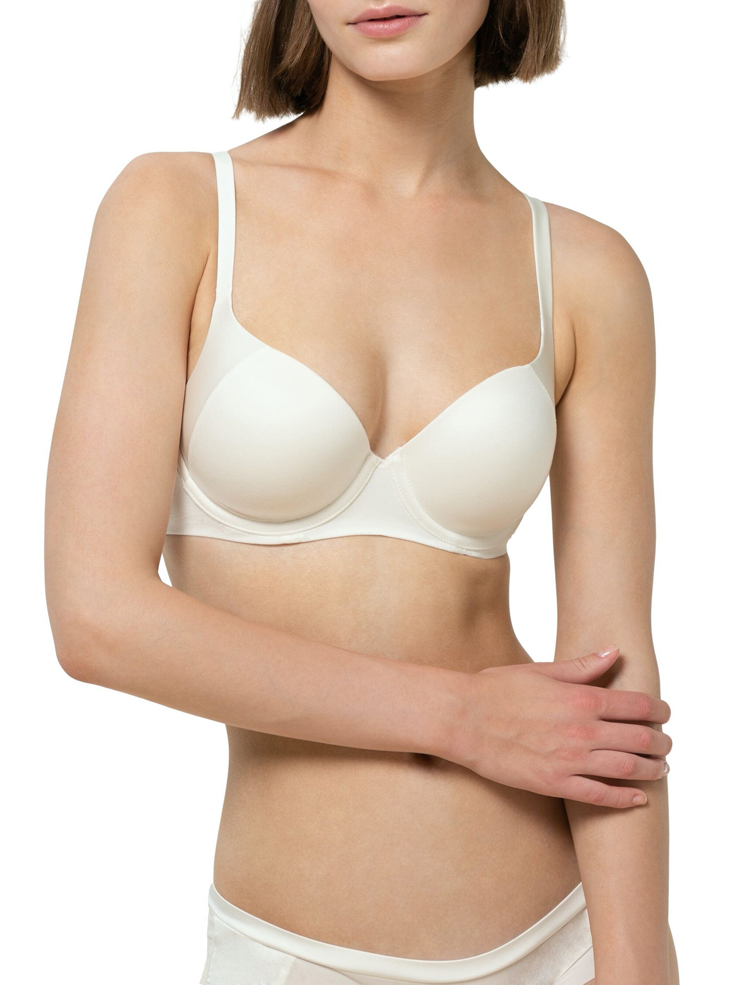 TRIUMPH T-Shirt Bügel-BH ' Body Make-up Soft Touch ' in Gelb: Vorderseite