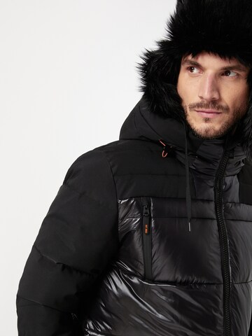 INDICODE JEANS Winter Coat 'Onyx' in Black