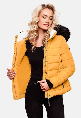 NAVAHOO Winter Jacket 'Miamor' in Yellow