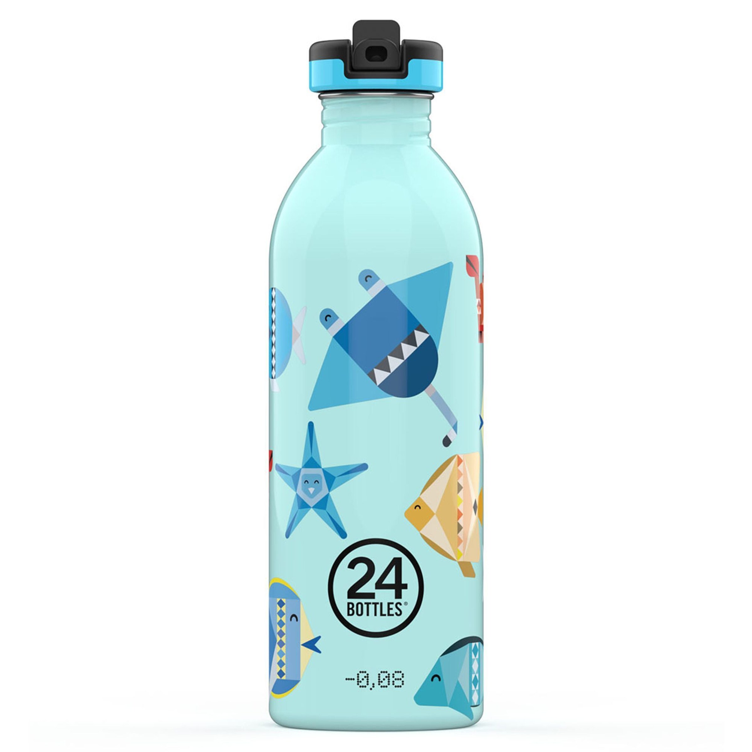 Gourdes 'Urban 500 ml' 24Bottles en bleu : devant