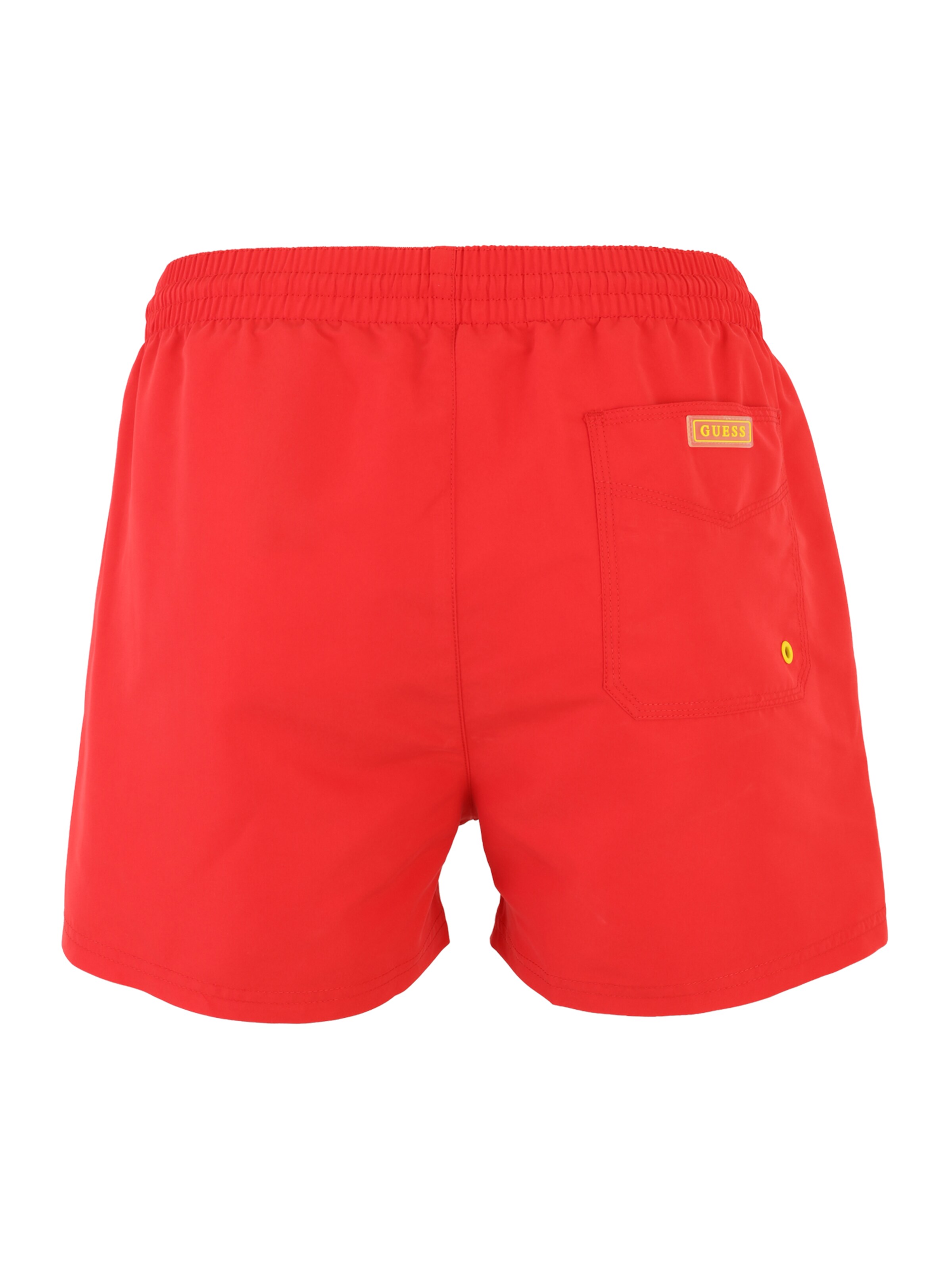GUESS Kratke kopalne hlače | rdeča barva