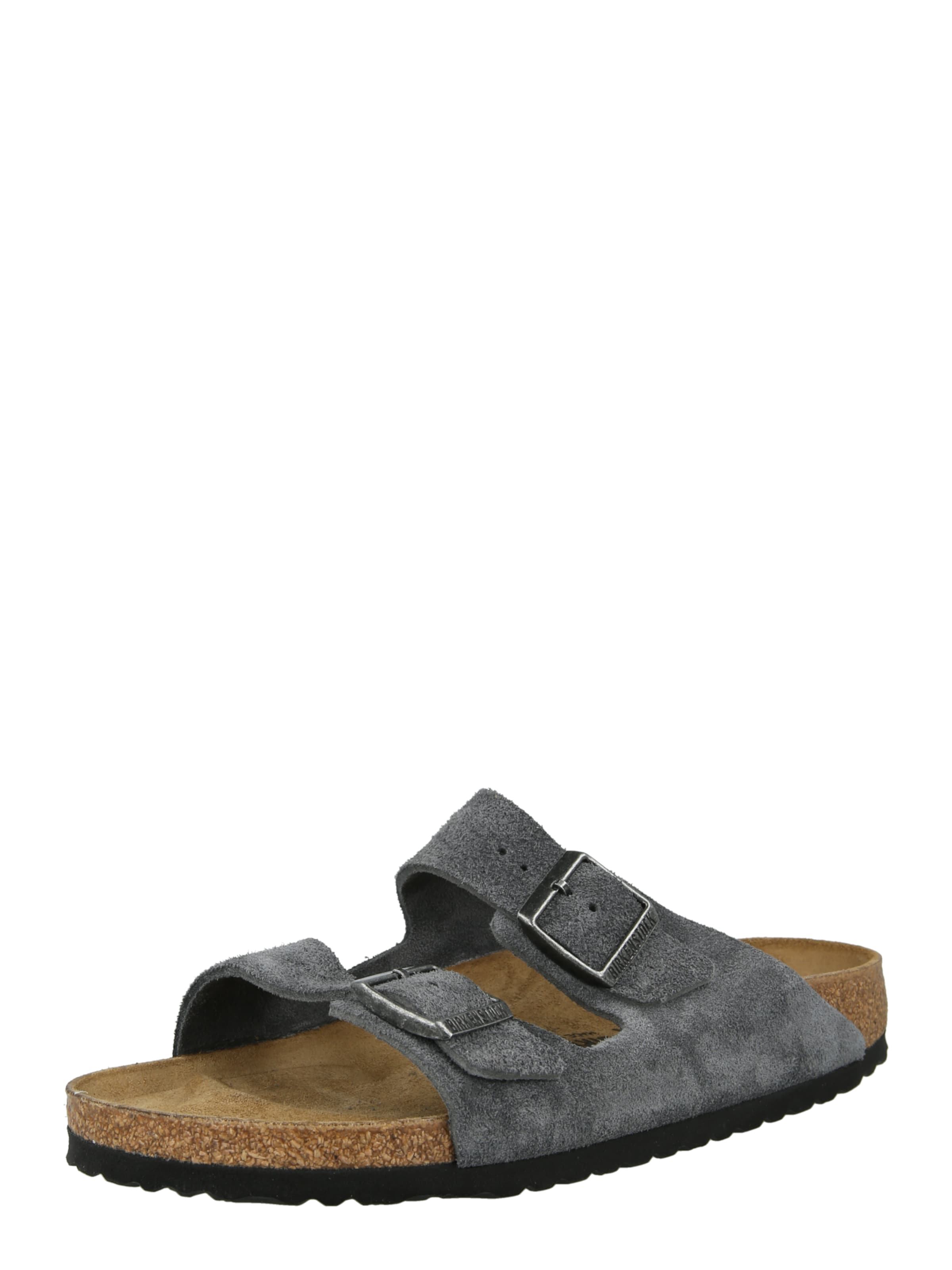 BIRKENSTOCK - Zapatos abiertos 'Arizona' en gris: frente