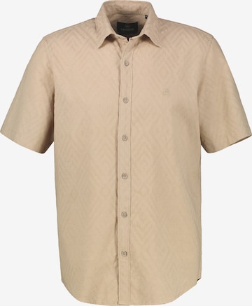 LERROS Regular fit Button Up Shirt in Beige: front