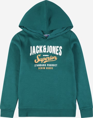 Jack & Jones Junior Μπλούζα φούτερ σε πράσινο: μπροστά