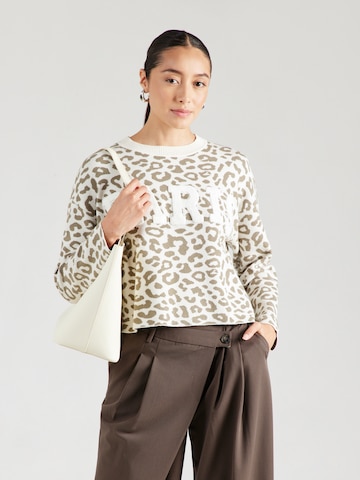 VERO MODA Trui 'VMTres' in Beige: voorkant