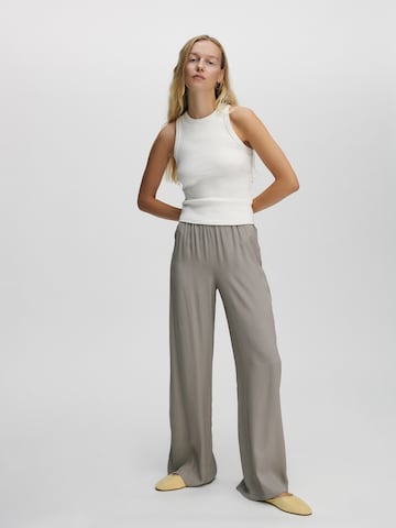 ABOUT YOU x Marie von Behrens Wide leg Trousers 'Lexa' in Brown