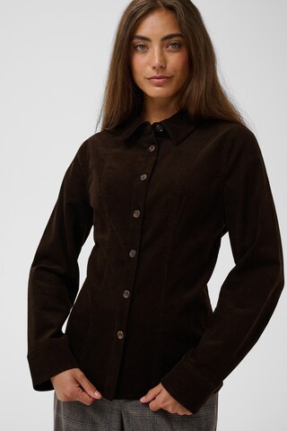 CULTURE - Blusa 'Betonia Rhaena' en marrón