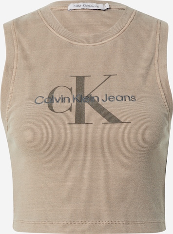 Calvin Klein Jeans Τοπ 'MINERAL' σε γκρι: μπροστά