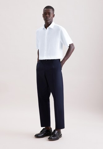 SEIDENSTICKER Regular fit Zakelijk overhemd 'Smart Linen' in Wit