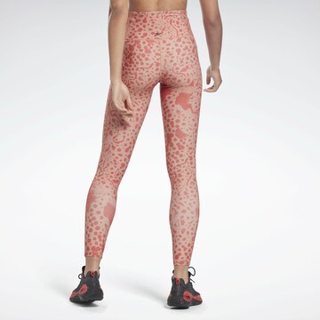 Reebok Skinny Sportbroek in Rood