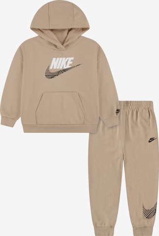 Nike Sportswear Joggingová souprava – béžová: přední strana