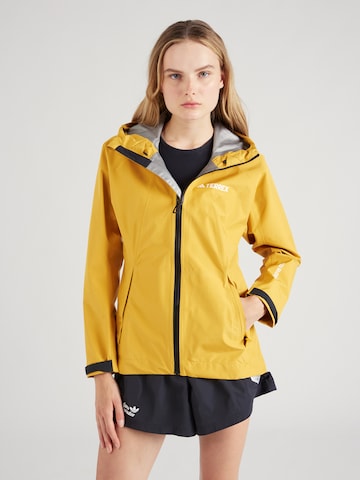 ADIDAS TERREX Външно яке 'Xperior Gore-Tex Paclite Rain' в сиво: отпред