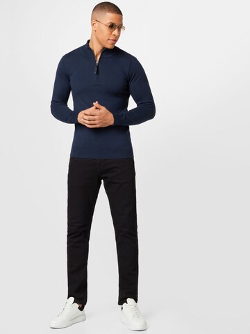 INDICODE JEANS Pullover 'Ancona' i blå