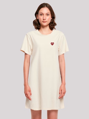Robe 'Mama Herz' F4NT4STIC en beige : devant