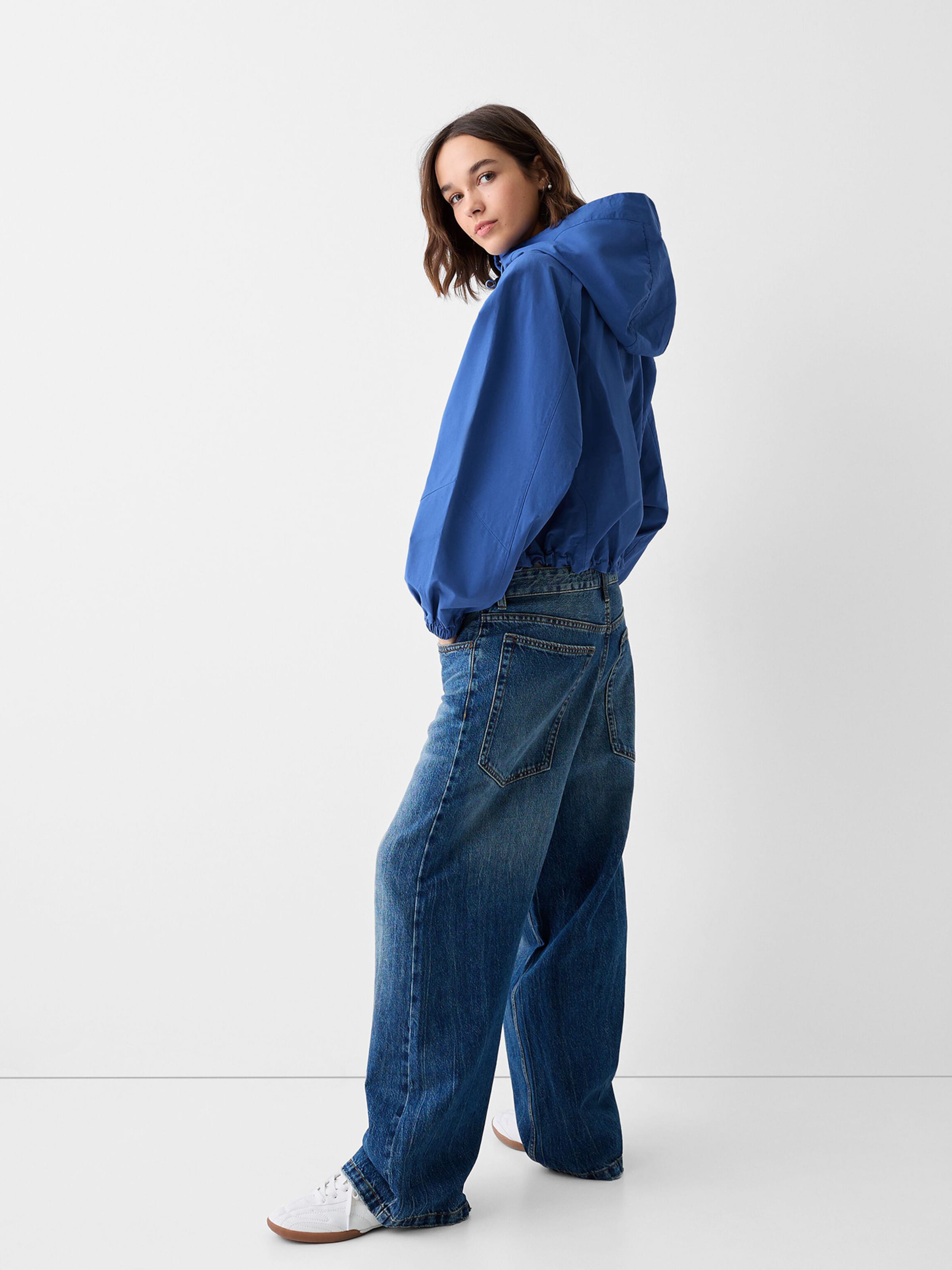 Bershka blue jacket discount