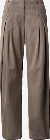 ruda IRO Plačios klešnės Klostuotos kelnės: priekis